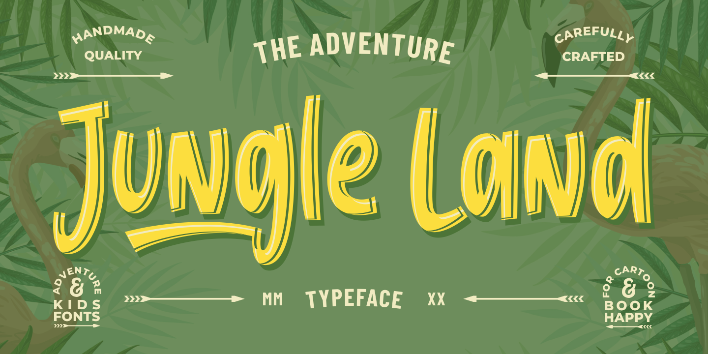 Jungle Land Font preview